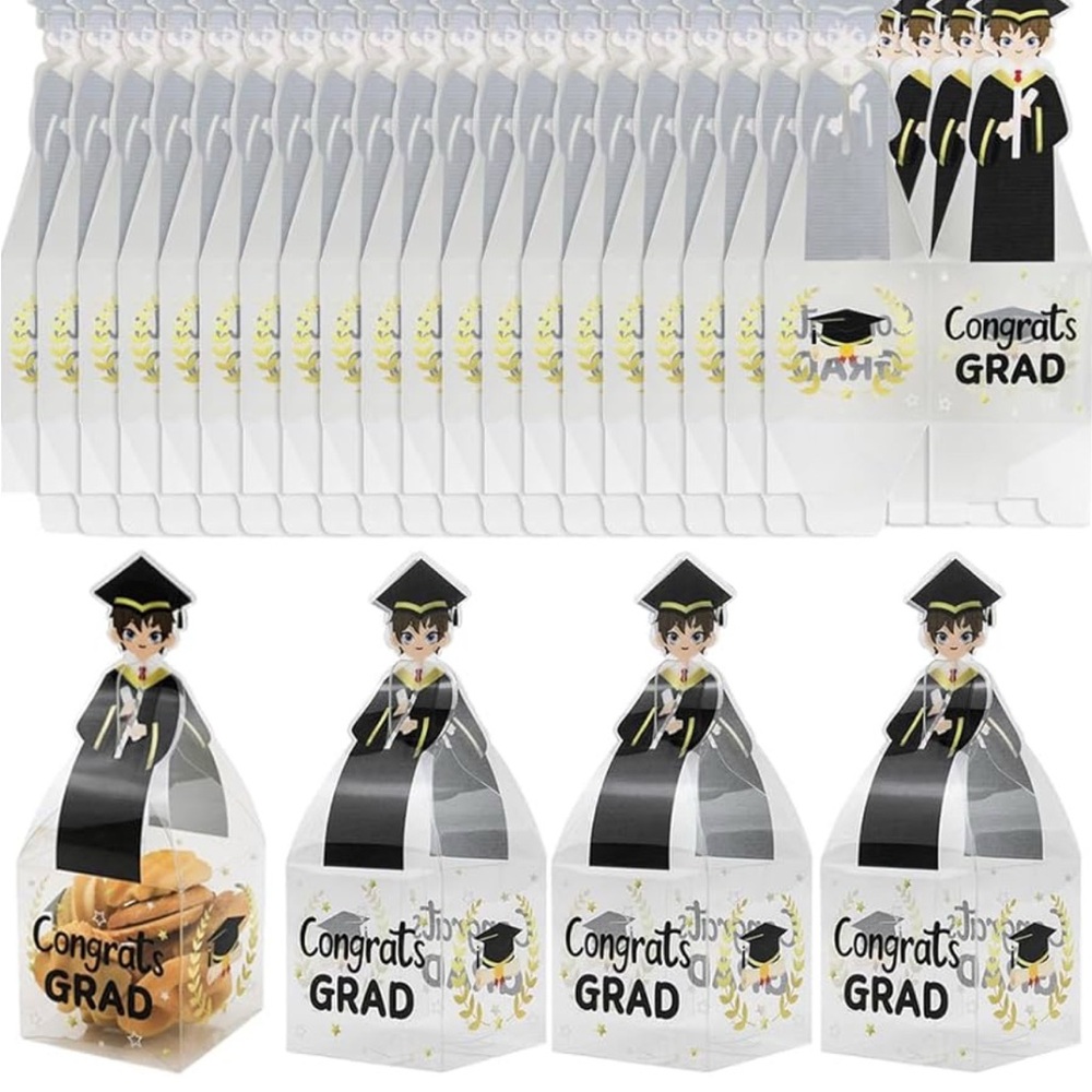 Graduation Party Favor Boxes - Congrats Grad